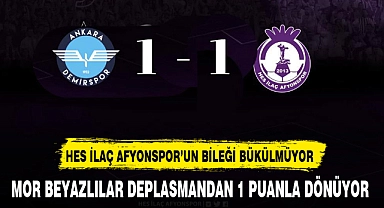 HES İLAÇ AFYONSPOR'UN BİLEĞİ BÜKÜLMÜYOR