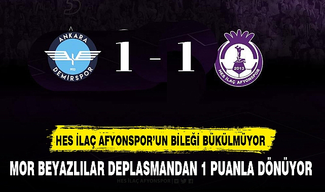 HES İLAÇ AFYONSPOR'UN BİLEĞİ BÜKÜLMÜYOR