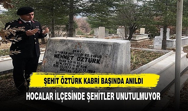 Hocalar İlçesi Şehitlerini Unutmuyor. Şehit Öztürk Kabri Başında Anıldı
