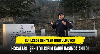 Hocalarlı Şehit Yıldırım Kabri Başında Anıldı