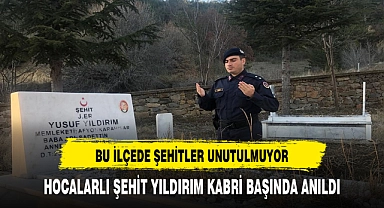 Hocalarlı Şehit Yıldırım Kabri Başında Anıldı