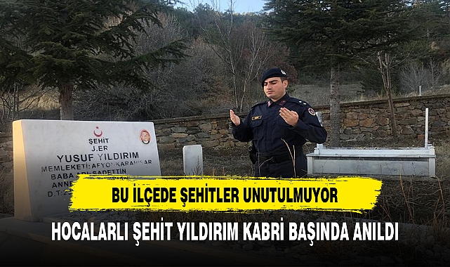 Hocalarlı Şehit Yıldırım Kabri Başında Anıldı