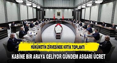 Hükümetin Zirvesi Yarın Toplanıyor. Gündem Ekonomi ve Asgari Ücret