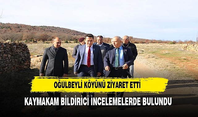İhsaniye Kaymakamı Bildirici köy ziyaretlerini sürdürüyor.