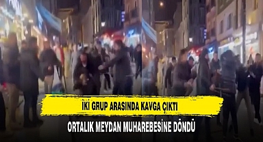 İki Grup Arasında Kavga Çıktı. Ortalık Savaş Alanına Döndü