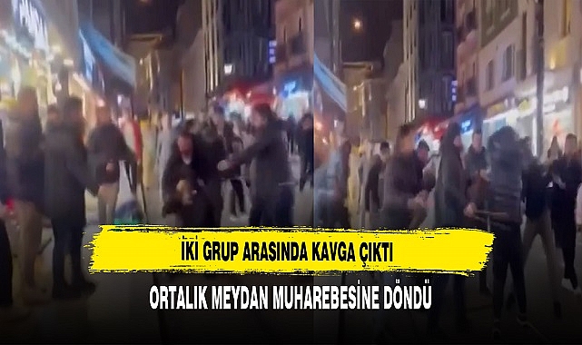 İki Grup Arasında Kavga Çıktı. Ortalık Savaş Alanına Döndü