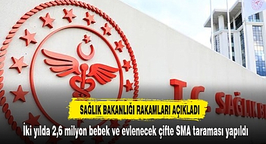 İki yılda 2,6 milyon bebek ve evlenecek çifte SMA taraması yapıldı