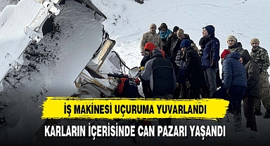İş makinesi uçuruma yuvarlandı...Ölü sayısı 4'e çıktı