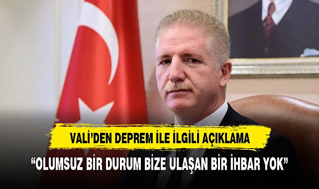 İstanbul'da da hissedilen depremle ilgili Vali Gül'den rahatlatan açıklama: Olumsuz bir durum yok