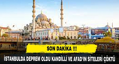 İstanbulda deprem oldu !!!!