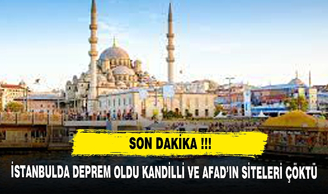 İstanbulda deprem oldu !!!!