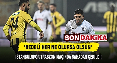 İSTANBULSPOR TRABZON MAÇINDA SAHADAN ÇEKİLDİ!