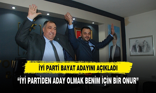 İYİ Parti Bayat Belediye Başkanı adayını düzenlediği basın toplantısı ile açıkladı