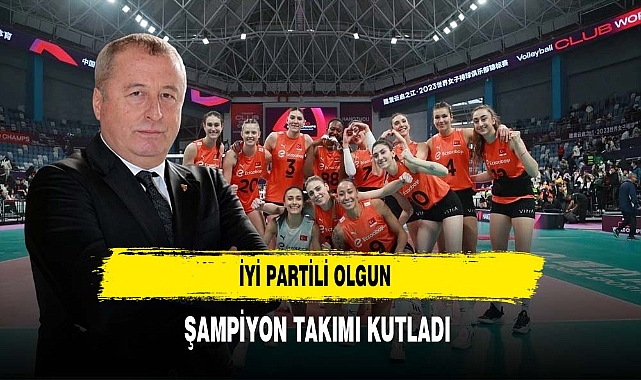 İYİ Partili Olgun Şampiyon Takımı Kutladı