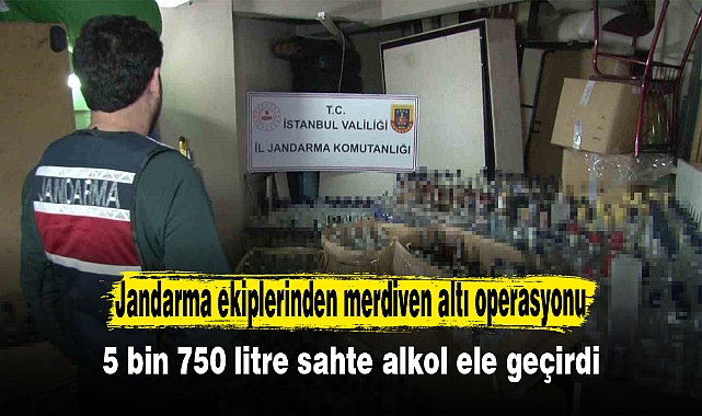 Jandarma ekiplerinden merdiven altı operasyonu