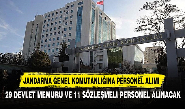 Jandarma Genel Komutanlığına Personel Alımı