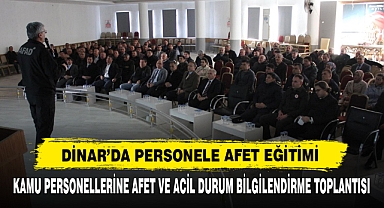 Kamu Personellerine Afet Ve Acil Durum Bilgilendirme Toplantısı