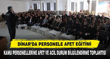 Kamu Personellerine Afet Ve Acil Durum Bilgilendirme Toplantısı