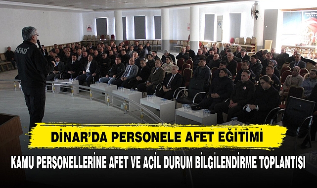 Kamu Personellerine Afet Ve Acil Durum Bilgilendirme Toplantısı