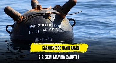 KARADENİZDE BİR GEMİ MAYINA ÇARPTI