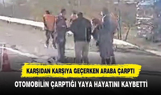 KARŞIDAN KARŞIYA GEÇERKEN ARABA ÇARPTI