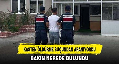 KASTEN ÖLDÜRME SUÇUNDAN ARANIYORDU
