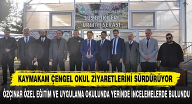 Kaymakam Çengel Okul Ziyaretlerini Sürdürüyor