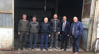 Kaymakam Duru'dan gazi babasına ziyaret