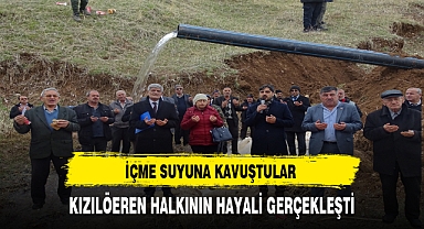 Kızılören halkının Gövöz Suyu hayali gerçekleşti