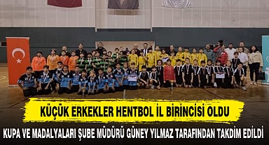 KÜÇÜK ERKEKLER HENTBOL İL BİRİNCİSİ OLDU