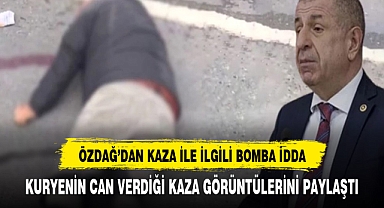 Kuryenin can verdiği kaza sonrası çekilen yeni görüntüleri paylaşan Özdağ'dan bomba iddia