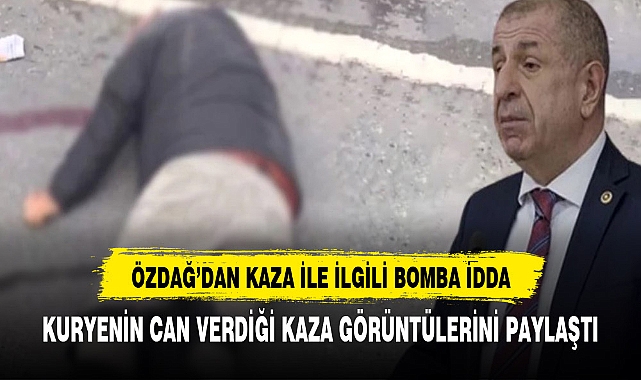 Kuryenin can verdiği kaza sonrası çekilen yeni görüntüleri paylaşan Özdağ'dan bomba iddia