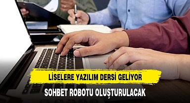 Liselilere 'yazılım' dersi