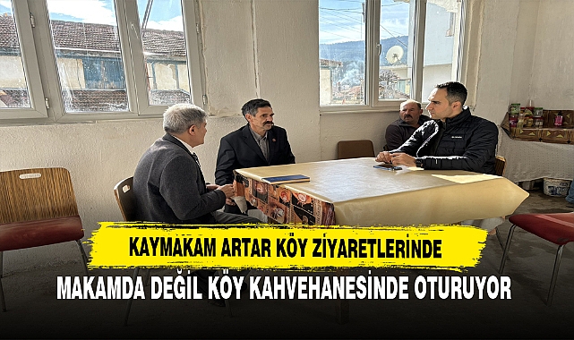 Makamda Değil Köy Kahvehanesinde Oturuyor. Vatandaşların Sorunlarına Çözüm Buluyor