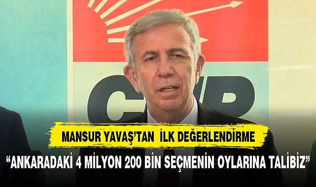 Mansur Yavaş'tan İYİ Parti'nin kararına ilişkin ilk değerlendirme