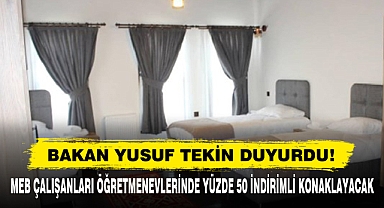 Meb Çalışanları Öğretmenevlerinde Yüzde 50 İndirimli Konaklayacak