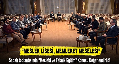 “Meslek lisesi, memleket meselesi”