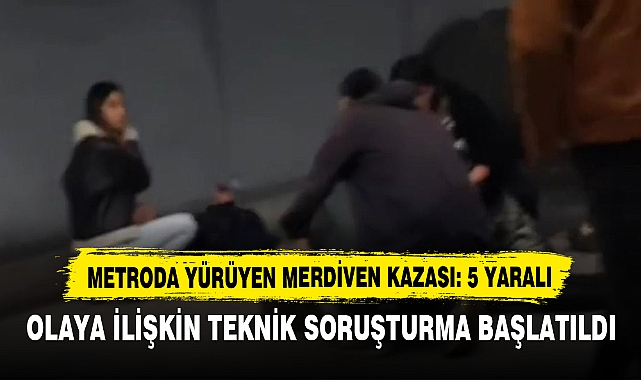 Metroda Yürüyen Merdiven Kazası: 5 Yaralı