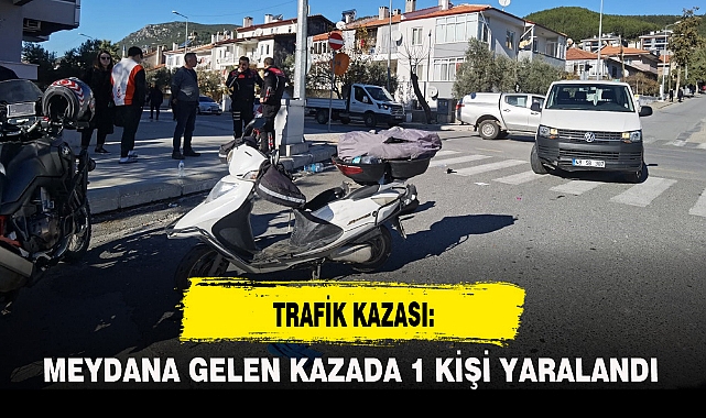 MEYDANA GELEN KAZADA 1 KİŞİ YARALANDI