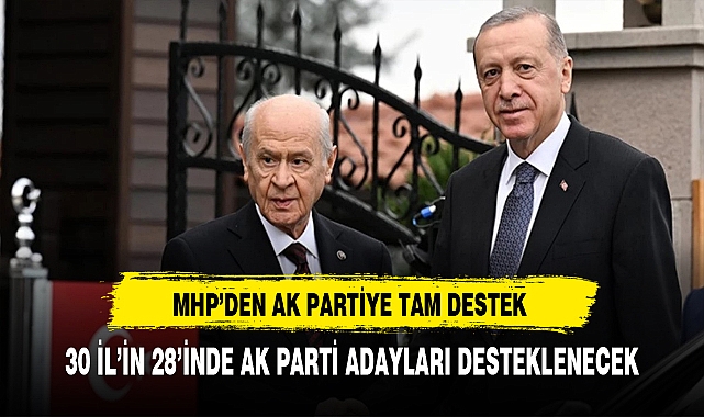 MHP'den AK Parti'ye Tam Destek