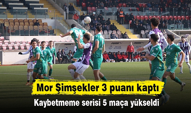Mor Şimşekler 3 puanı kaptı