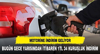 Motorine indirim geliyor
