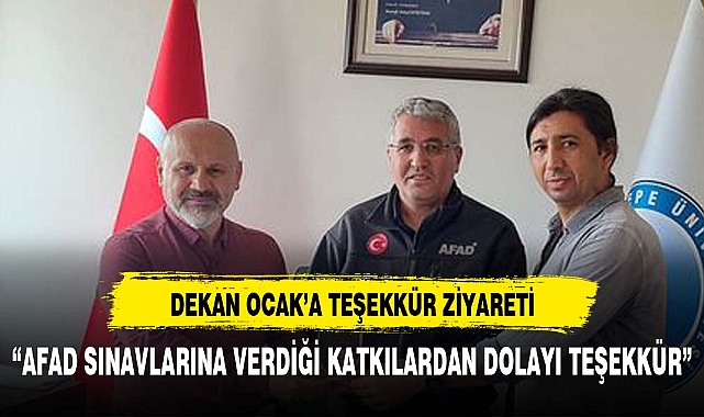 Müdür Budan'dan Dekan Ocak'a teşekkür ziyareti