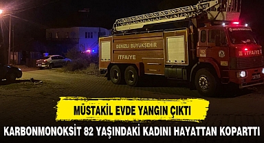 MÜSTAKİL EVDE YANGIN ÇIKTI