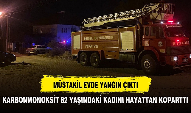 MÜSTAKİL EVDE YANGIN ÇIKTI