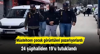 Müstehcen çocuk görüntüleri pazarlıyorlardı