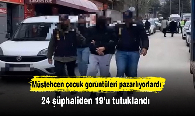 Müstehcen çocuk görüntüleri pazarlıyorlardı