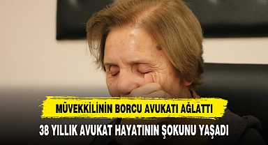 Müvekkilinin borcu, avukatı ağlattı