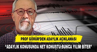 Naci Görür'den adaylık açıklaması: Bunca yılım biter