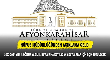 Nüfus Müdürlüğünden açıklama geldi